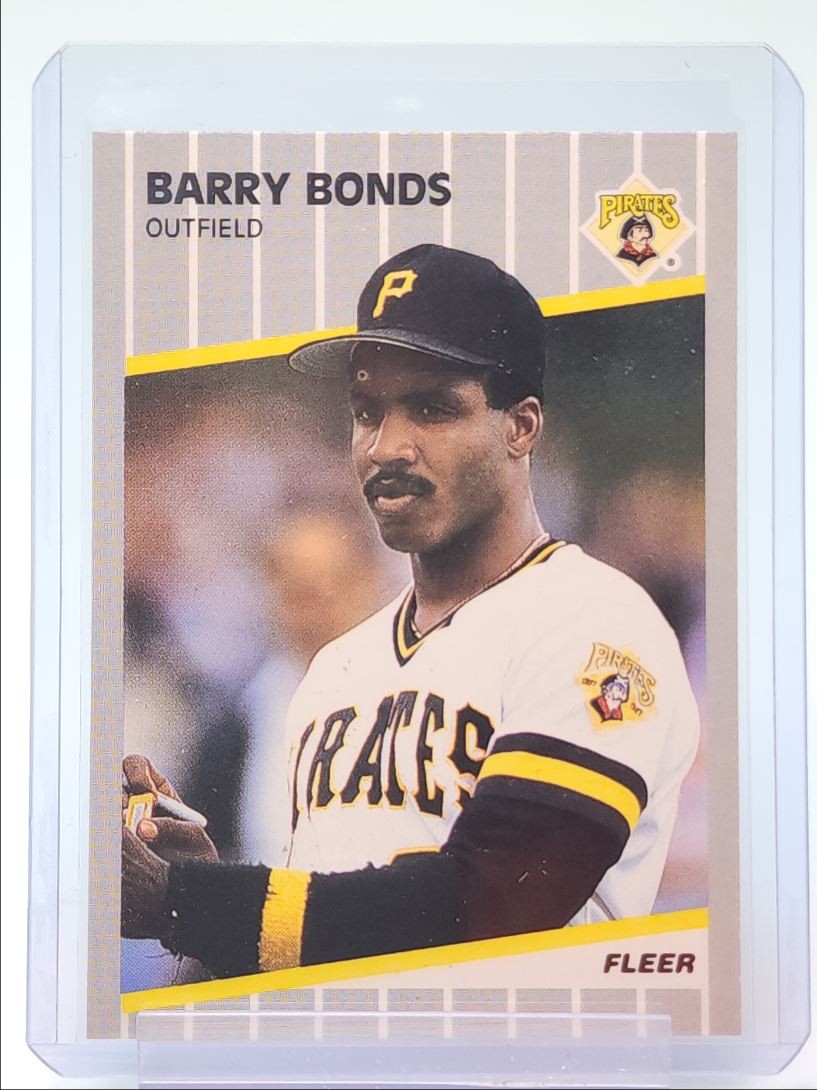BARRY BONDS 1989 FLEER MLB BASEBALL PIRATES #202 A Q3735