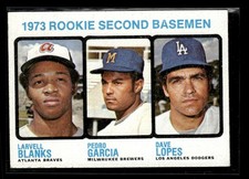 1973 Topps 1973 Rookie Second Basemen (Blanks / Garcia / Lopes) #609 Rookie