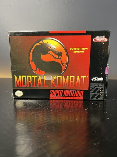 Mortal Kombat Competition SNES 1992 in Box w/ Manual Nintendo No Poster - Picture 17 of 17
