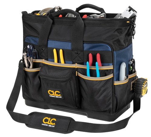 CLC PB1553 19” Molded Plastic Bottom Contractor’s Closed-Top Tool Bag - Picture 1 of 2