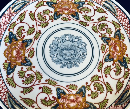 Georges Briard Pfingstrose Kuchenplatte - japanischer Imari Stil Sockel - Mid Century Design - Bild 6 von 12