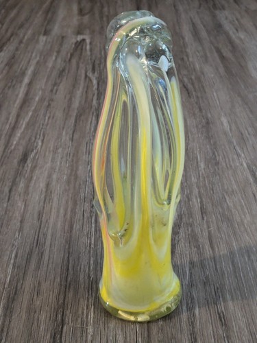 hand blown Abstract Decorative art glass 9 X 2.5 - Picture 2 of 24