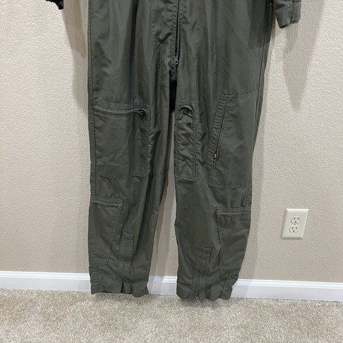 Military Coveralls Flyers CWU-27/P Type 1 Class 1 Sage Green Size 42 L Carter In - Picture 11 of 23