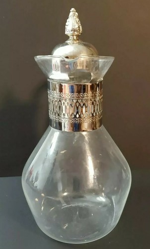 Vintage Silver Plated Carafae Tea/Coffee 10 Cups Kettle With Stand & Burner - Picture 8 of 10