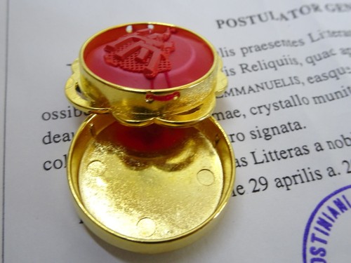 ✝ Reliquary Relic Blessed Carlos Manuel Rodríguez & Document - Picture 9 of 11