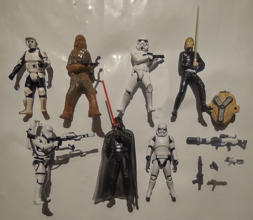 Valigetta porta Darth Vader vintage con 7 personaggi + accessori - Foto 4 di 14
