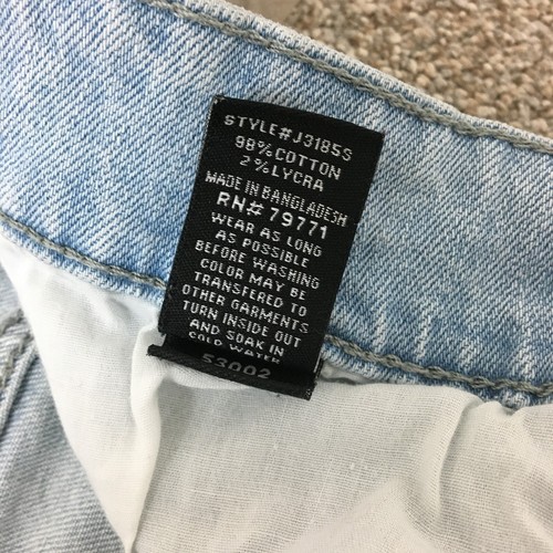 Jordan Craig Shorts 32 Mens Blue Denim Ripped Pockets Jorts Casual Modern Fit - Picture 9 of 12