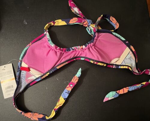 The Bikini Lab Manhattan Beachwear Size S Multi Color Flower Swimwear Halter - Picture 3 of 9