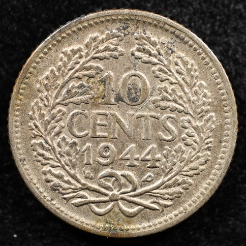 Niederlande 10 Cents 1944P, Münze, Silber, Inv#E546