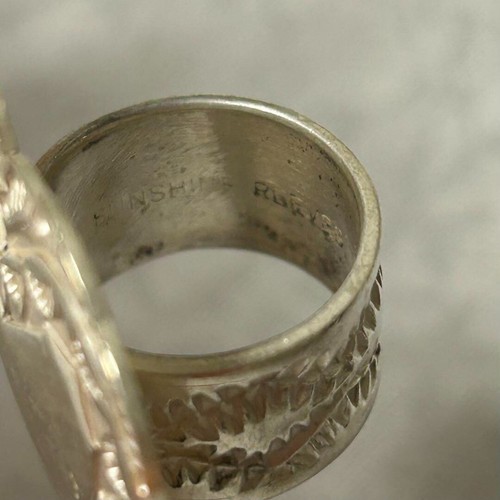 Sunshine Reeves Heart Ring Native American Sterling Silver Size US 6.75 Navajo - Picture 4 of 24