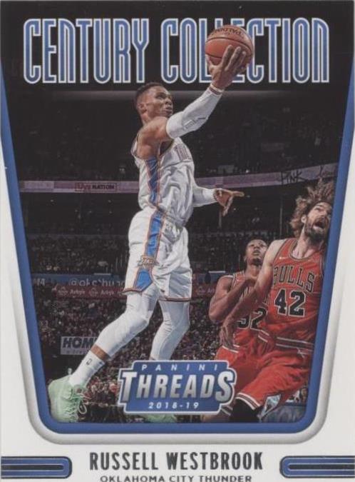 2018-19 Panini Threads - Russell Westbrook #20 - 1 of 2