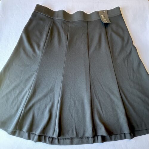 Neu mit Etikett Lane Bryant Damenrock schwarz knielang Skater Stretch Seitenreißverschluss Größe 16 - Bild 5 von 14