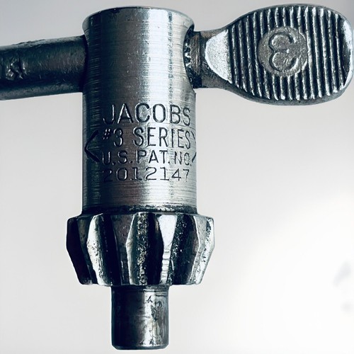 JACOBS No 34 DRILL CHUCK 0 - 1/2" CAP W/ No 2 MORSE TAPER ARBOR No AO206 W/ Key - Picture 7 of 8
