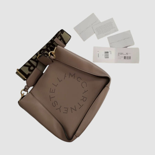Bolso Bandolera Cartera Stella McCartney Marrón Imitación Cuero Logo - Imagen 2 de 8