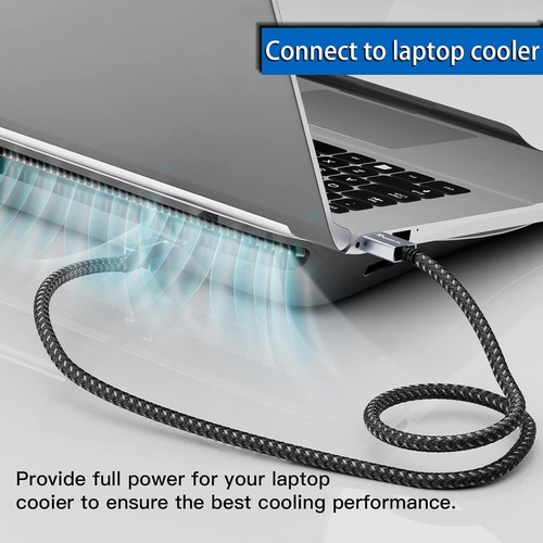 3 Fuß, USB 3.0 Stecker auf Stecker Typ A auf ein doppelseitiges USB-Kabel - Bild 4 von 6