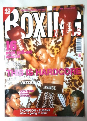 BOXING NEWS 17th APRIL 1998 NASEEM HAMED v WILFREDO VASQUEZ , 40 page issue
