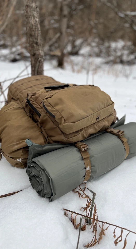 USGI Self-Inflating Sleeping Pad- Durable Military Sleep Mat for Camping: USED - Image 2 of 4