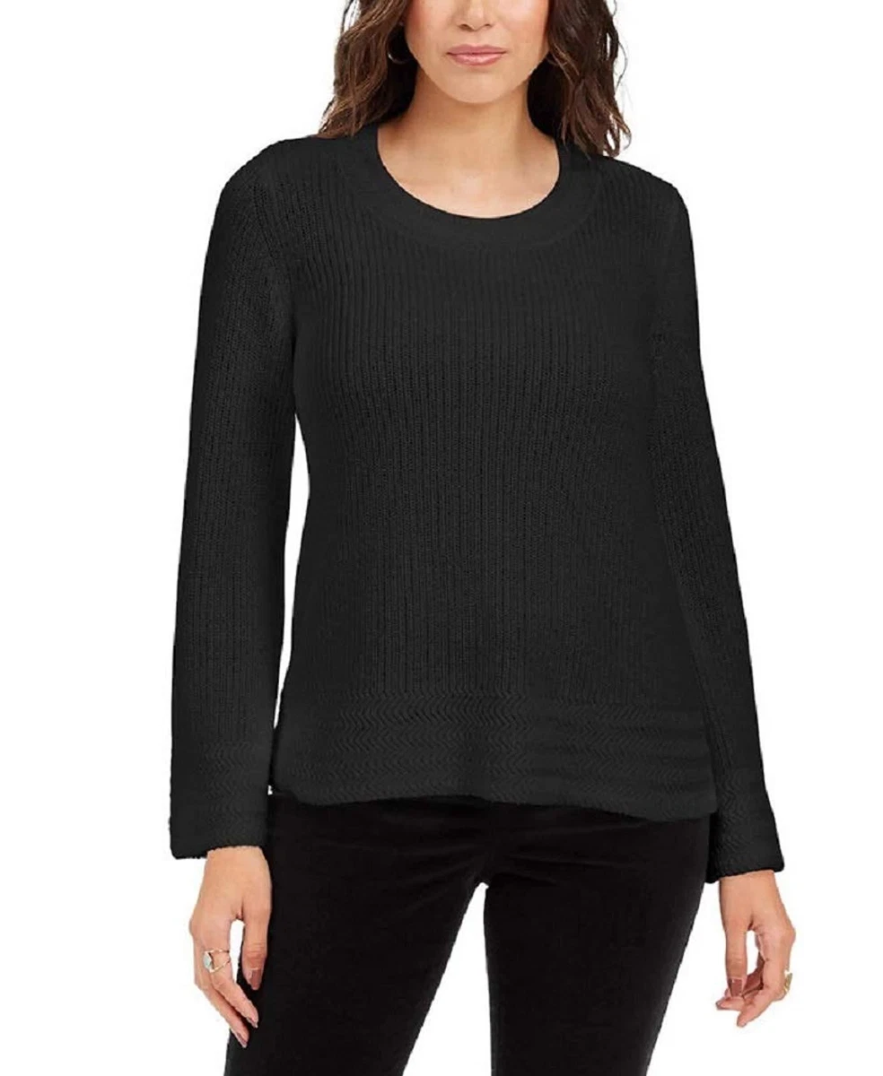 Deep scoop deals neck sweater