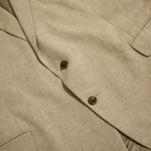 Stafford Signature Sport Coat 50R Tan Linen Blend Classic Fit 2 Button Blazer - Picture 12 of 17