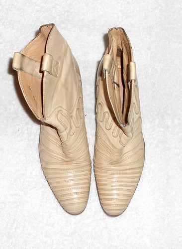 MURATTI bottines cavalières cuir beige P 36 TBE - Foto 6 di 10