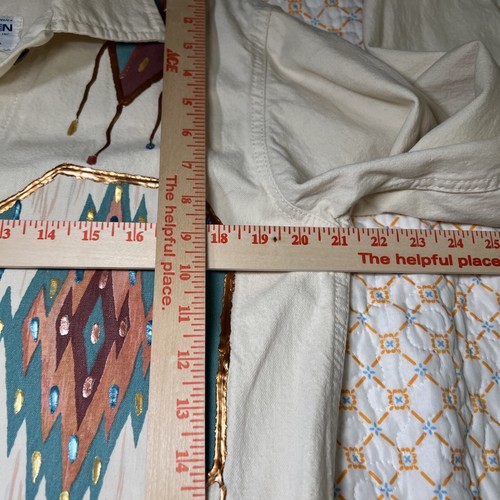 Dickson Country Vintage Southwestern Navajo Denim Ranch Coat Jacket RARE S Small - Picture 12 of 23