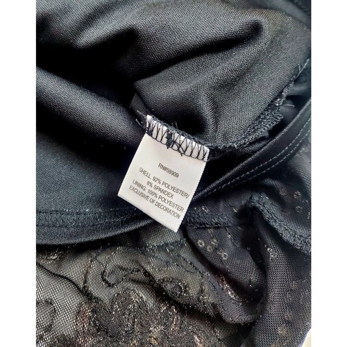 Chelsea & Violet Girls Sequin Formal Dress Size L Black Gold Floral Lined 10 12 - Picture 7 of 14