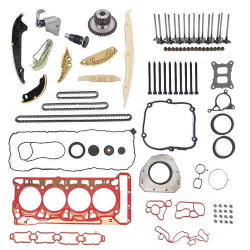 For 1.8 2.0 TSI Audi A3 A4 A6 A7 Q5 Timing Chain Head Gaskets Valves Kit 15-20 - Picture 2 of 8