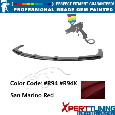 Fits Civic 06-11 Mugen RR Front Bumper Lip ABS #R94, R94X San Marino Red