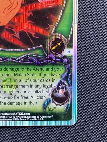 Yu Yu Hakusho TCG Überrascht? U9 Gateway Uber Rare 1st Edition Lined Foil - Bild 4 von 10