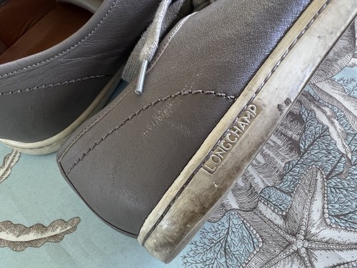 Longchamp graue Leder Sneaker Gr. EUR 41 - Bild 10 von 24