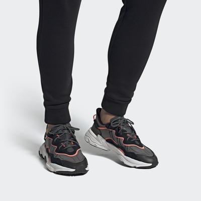 Adidas Originals Ozweego [EF4289] Men Casual Shoes Black/Gray/Signal Coral  | eBay