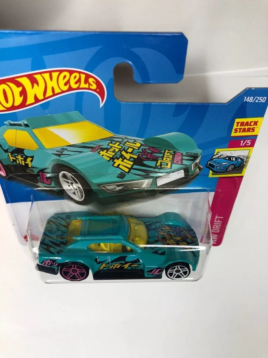 Hot Wheels HW Drift Driftsta Teal Blue 1 5 148 250 Track Stars