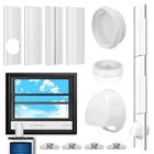 Portable AC Window Vent Kit with Universal Coupler for 5.1 /5.9  Exhaust Hose...