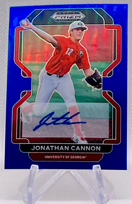 2022 Prizm Draft Picks Jonathan Cannon Blue Prizm Auto 92/99 #PDP101 - White Sox
