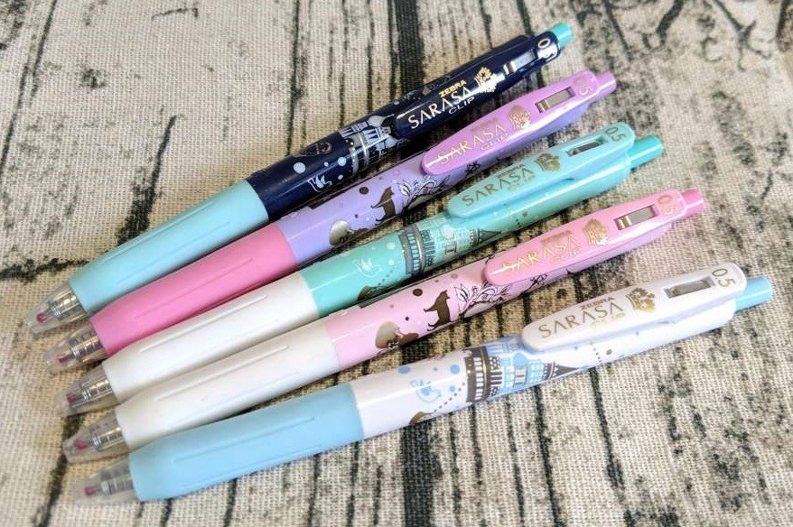 Fantasy Zebra SARASA Pens Cat Milky Purple Green Blue Limited