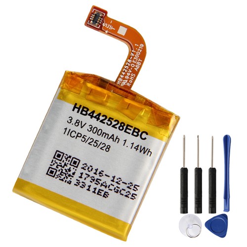 Replacement Battery HB442528EBC For Huawei Watch 1 Watch1 300mAh With Tool - Picture 7 of 7