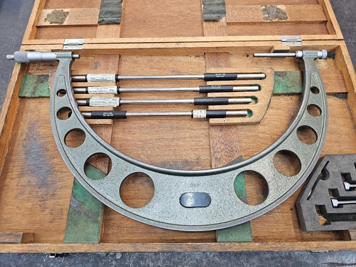 Mitutoyo 12-16" 104-152 Outside Micrometer Set COMPLETE with Standards and Box - Picture 3 of 9
