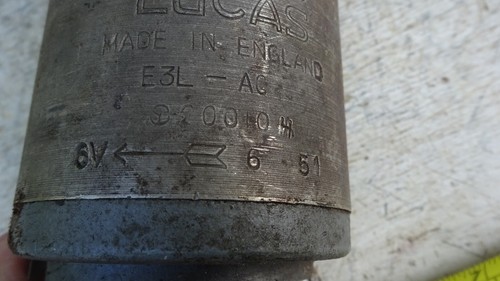 LUCAS E3L AC Classic Motorcycle DYNAMO 200104 6V 1951 Ex BSA C11 - Picture 4 of 16