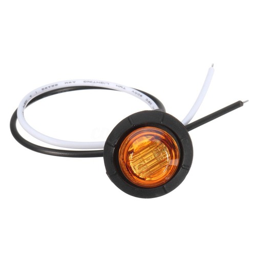 LOW HIGH FUNCTION 12V BUTTON MARKER LIGHTS 3 SMD LED SIDE BRAKE INDICATOR LAMP - Picture 3 of 14