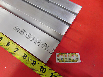 6 pieces 1/" X 2/" ALUMINUM 6061 FLAT BAR 5/" long Solid T6511 1.00/" New Mill Stock