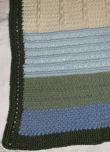 HANDMADE Crochet AFGHAN Knit THROW Quilt COUCH Lap BED BLANKET Color MODERN Art! - Picture 6 of 10