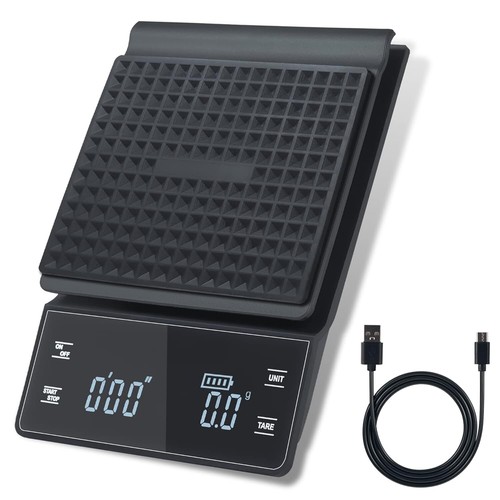 Mini Kaffeewaage Digitale Barista Waage USB Espresso Waage Feinwaage mit Timer - Bild 12 von 13