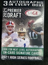 2021 Sage Premier Draft High Series Football BLASTER Box 3 AUTO 🔥 Lawrence?