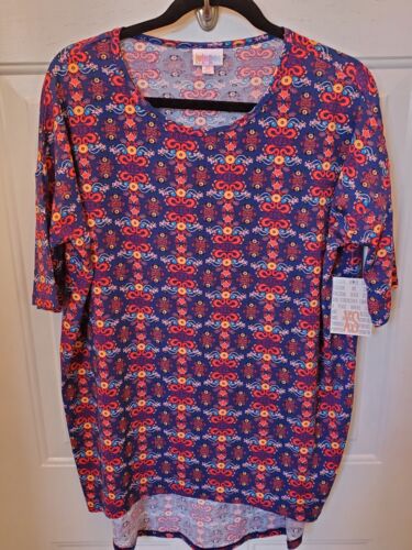 Lote (2) CAMISAS LULAROE vintage retiradas Irma talla XS retro geométricas NUEVAS NUEVAS CON ETIQUETAS - Imagen 2 de 11