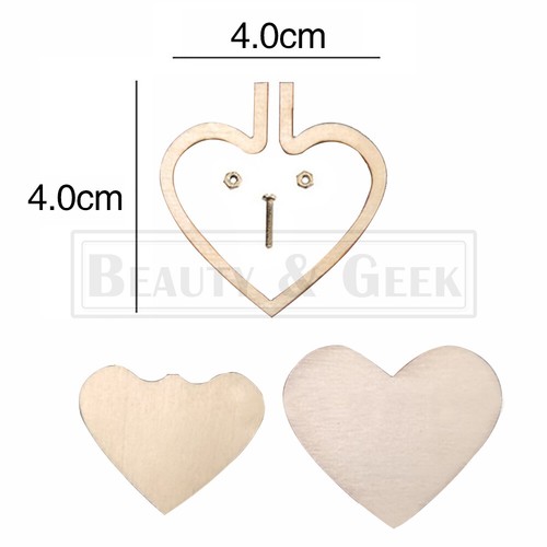 10 Packs Mini Embroidery Hoop Ring Wooden Cross Stitch Frame Kit For Hand Craft - Picture 3 of 11