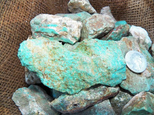 1000 Carat Lots of Natural Turquoise Rough (Not Stabilized) + a Free Gemstone - Picture 2 of 9