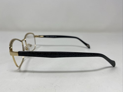 Laura Ashley JOHANNA C1 BLACK 55-17-135 Gold Full Rim Eyeglasses Frame NG70 - Picture 5 of 8