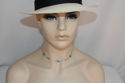 Kendra Scott Maddie London Blue Silver Necklace. Gorgeous RARE Color