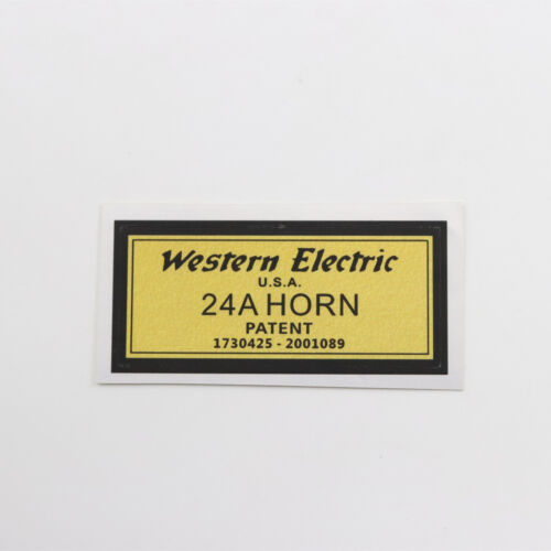 WESTERN ELECTRIC 24A BOCINA Logo Insignia PEGATINA CALCOMANÍA IMPERMEABLE PVC 51mmX23mm - Imagen 3 de 8