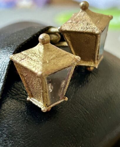 Swank Vintage 3pc. Street Light Cufflinks &Tie Clip- Pre Owned - Picture 5 of 8